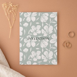 Carte d'invitation mariage Sauge en Fleurs