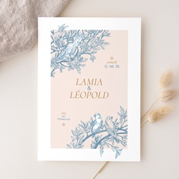 Faire-part de mariage Love birds