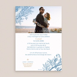 Faire-part de mariage Love birds pas cher