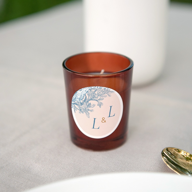 Etiquette enveloppes mariage Love birds gratuit