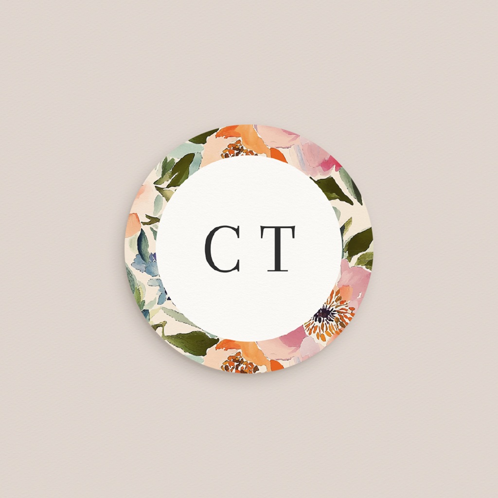 Etiquette enveloppes mariage Pastel Bloom pas cher