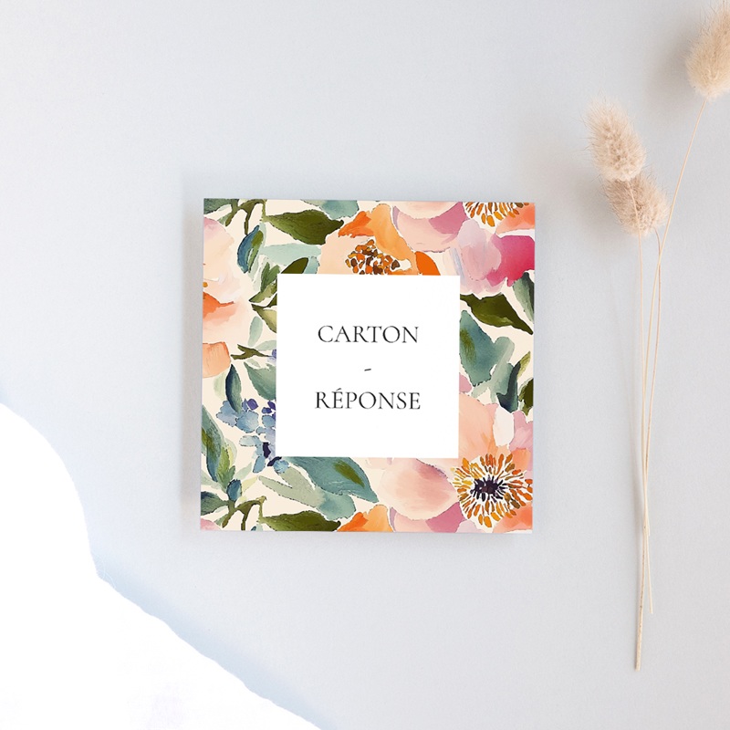 Carton réponse mariage Pastel Bloom