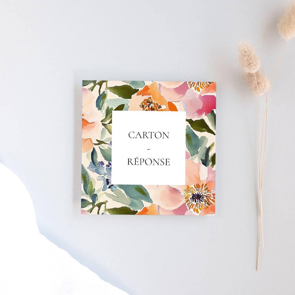 Carton réponse mariage Pastel Bloom