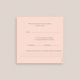 Carton réponse mariage Pastel Bloom pas cher