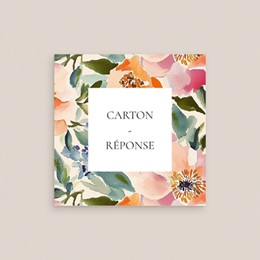 Carton réponse mariage Pastel Bloom gratuit