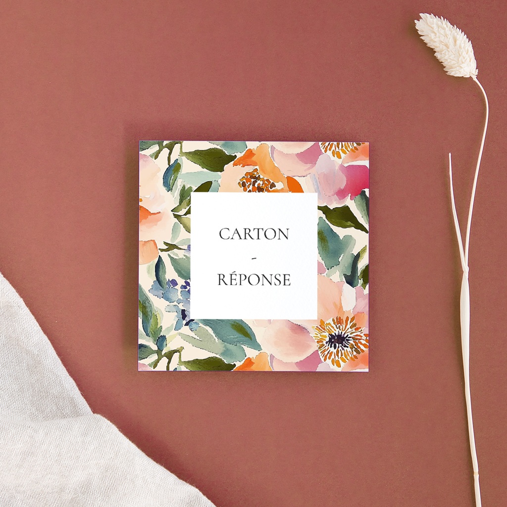 Carton réponse mariage Pastel Bloom