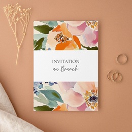 Carte d'invitation mariage Pastel Bloom