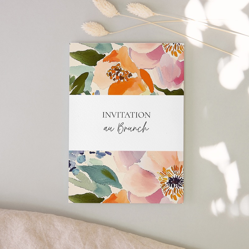 Carte d'invitation mariage Pastel Bloom