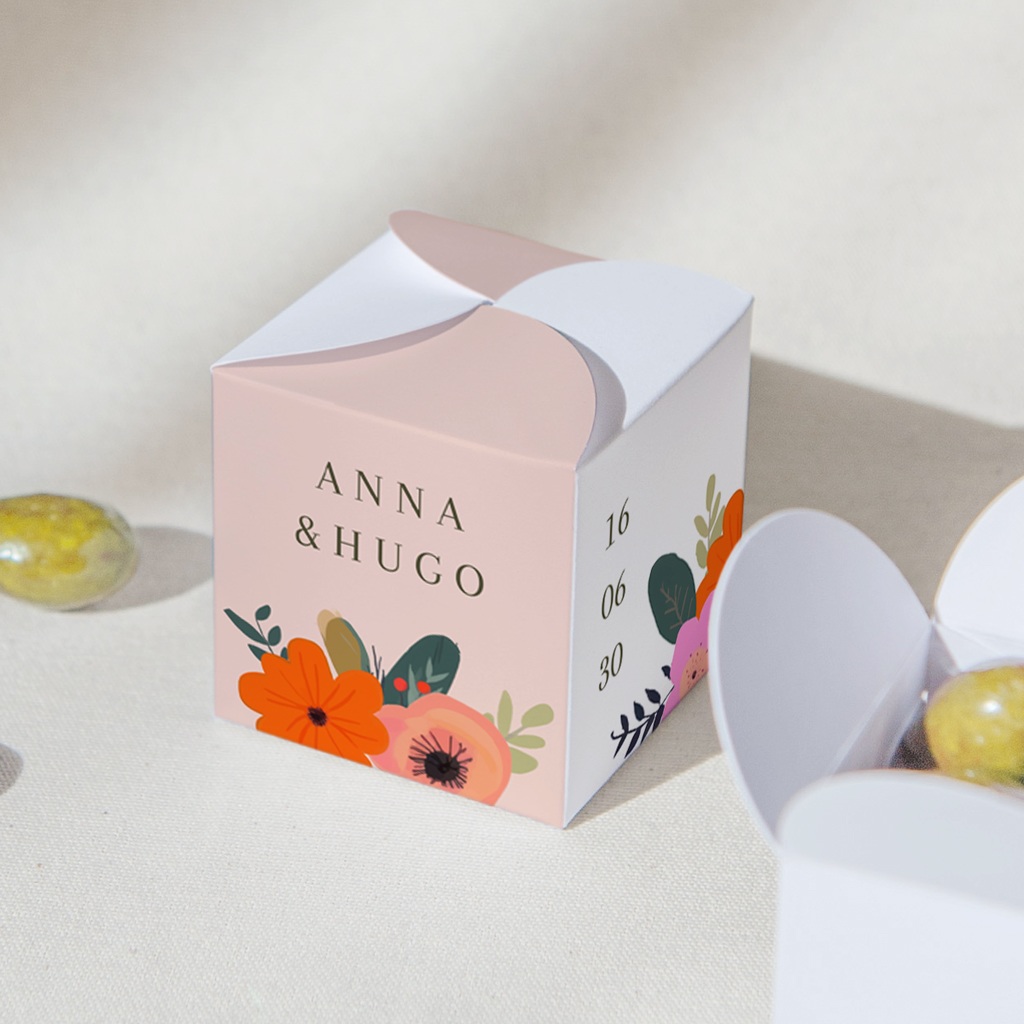 Boites à dragées Blooming Love gratuit