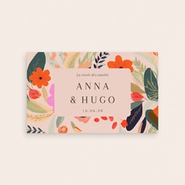 Etiquette bouteille mariage Blooming Love pas cher