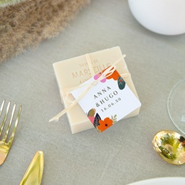 Etiquettes cadeaux mariage Blooming Love