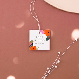 Etiquettes cadeaux mariage Blooming Love