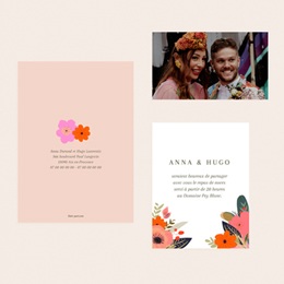 Faire-part de mariage Blooming Love pas cher