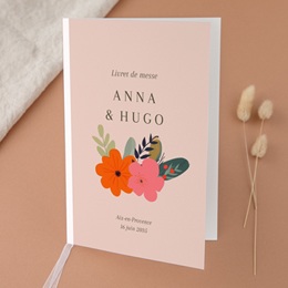 Livret de messe mariage Blooming Love