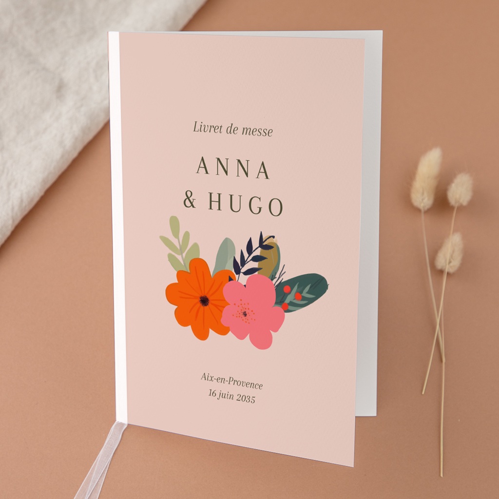 Livret de messe mariage Blooming Love