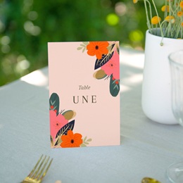 Marque table mariage Blooming Love