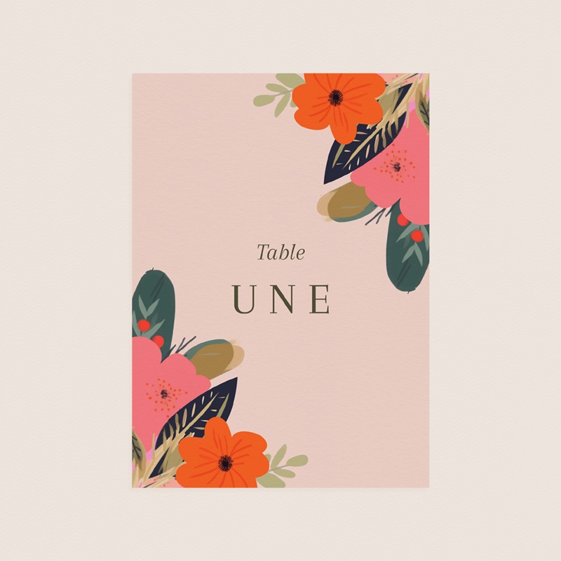 Marque table mariage Blooming Love pas cher