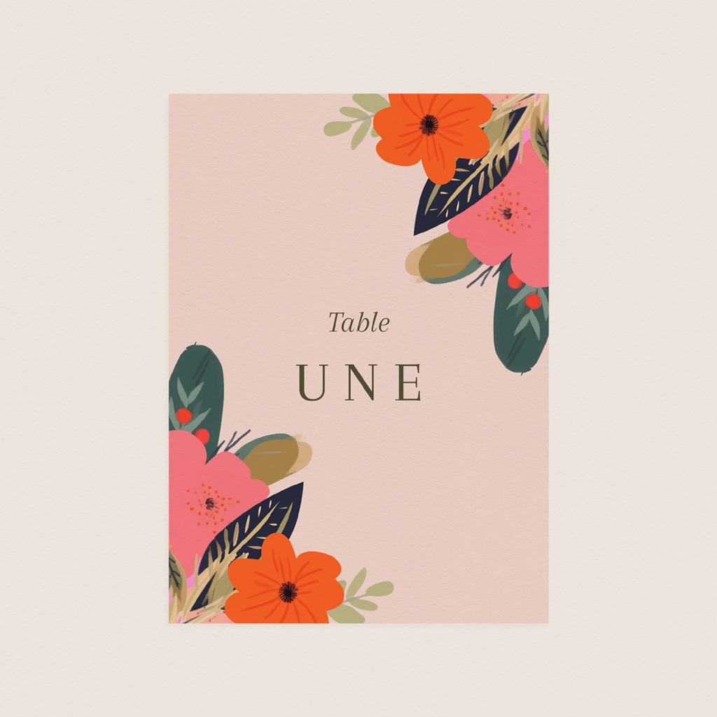 Marque table mariage Blooming Love pas cher