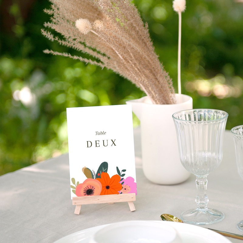 Marque table mariage Blooming Love gratuit