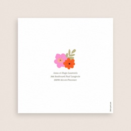 Carte de remerciement mariage Blooming Love