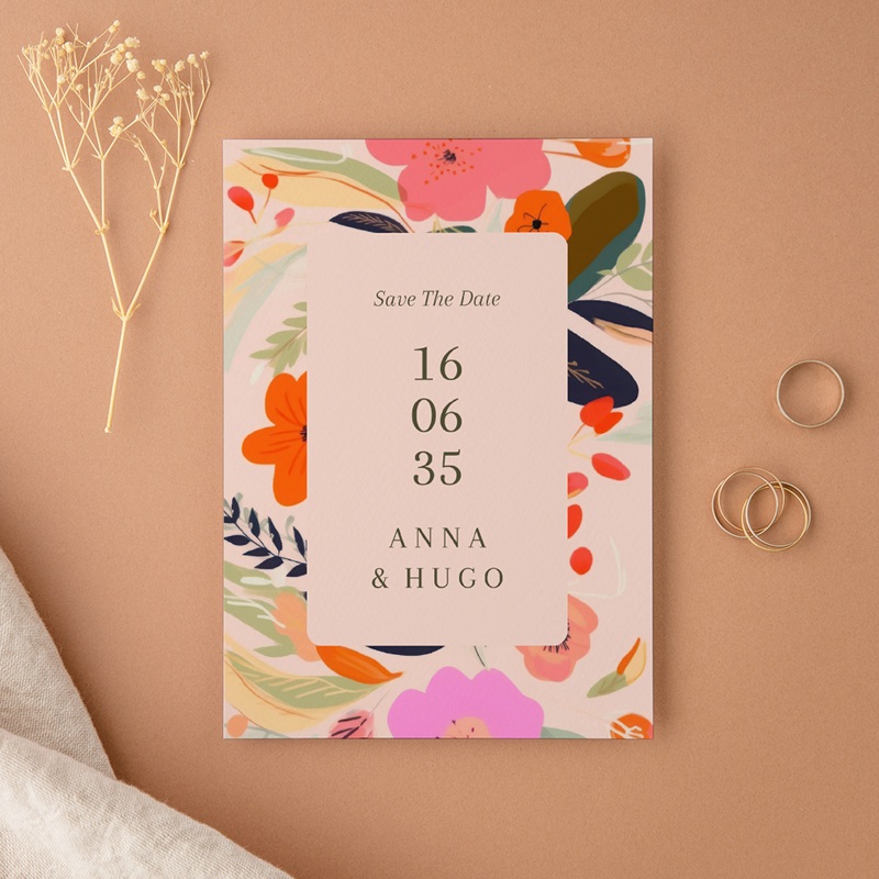 Save-the-date mariage Blooming Love