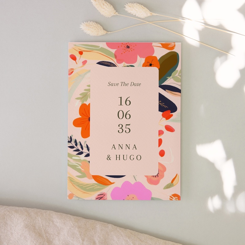 Save-the-date mariage Blooming Love