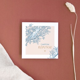 Carton r&eacute;ponse mariage Love birds