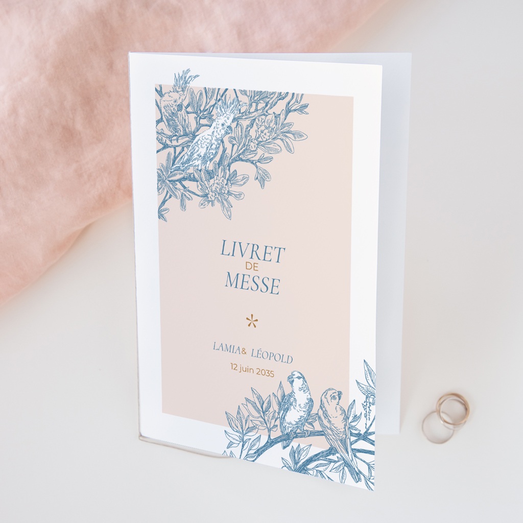 Livret de messe mariage Love birds
