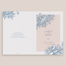 Livret de messe mariage Love birds gratuit