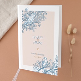 Livret de messe mariage Love birds