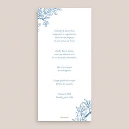 Menu mariage Love birds pas cher