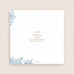 Carte de remerciement mariage Love birds