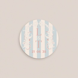 Etiquette enveloppes mariage Douce romance pas cher