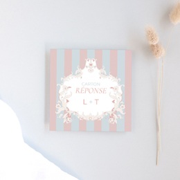 Carton réponse mariage Douce romance
