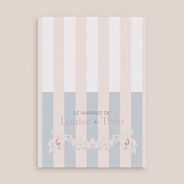 Marque-place mariage Douce romance pas cher