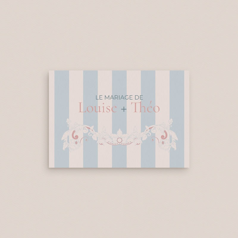 Marque-place mariage Douce romance