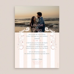 Faire-part de mariage Douce romance pas cher