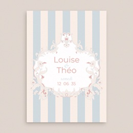 Faire-part de mariage Douce romance gratuit