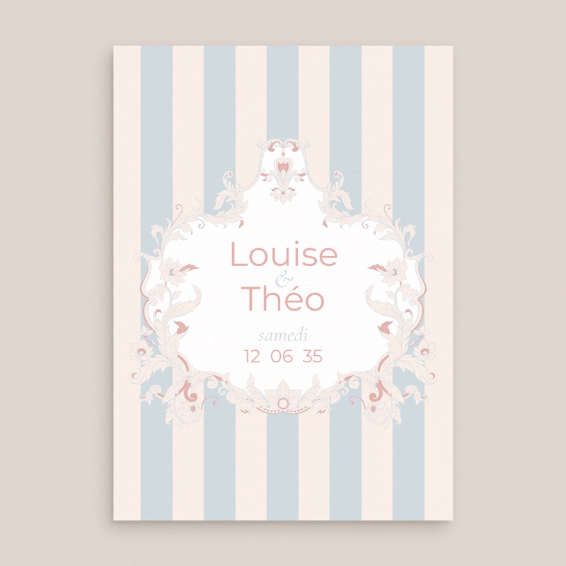 Faire-part de mariage Douce romance gratuit