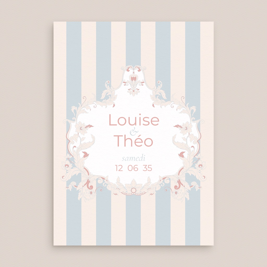 Faire-part de mariage Douce romance gratuit