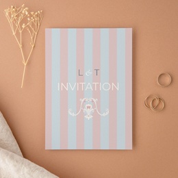 Carte d'invitation mariage Douce romance