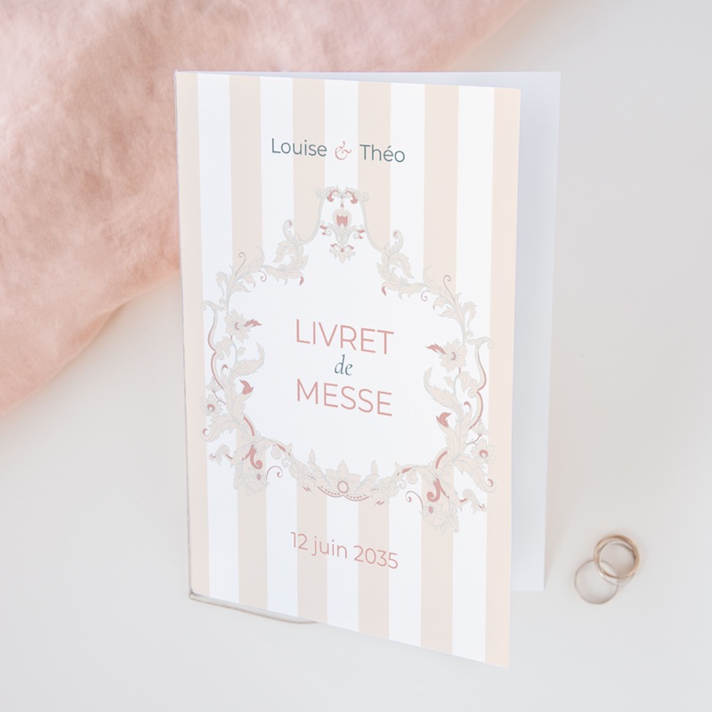 Livret de messe mariage Douce romance