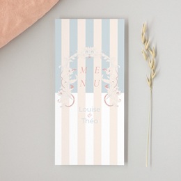 Menu mariage Douce romance