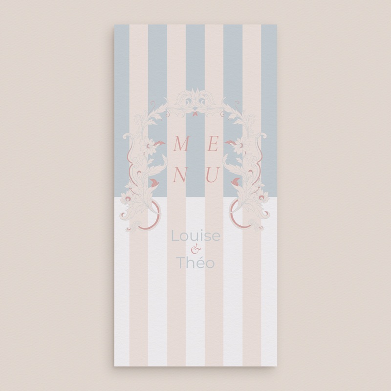 Menu mariage Douce romance gratuit