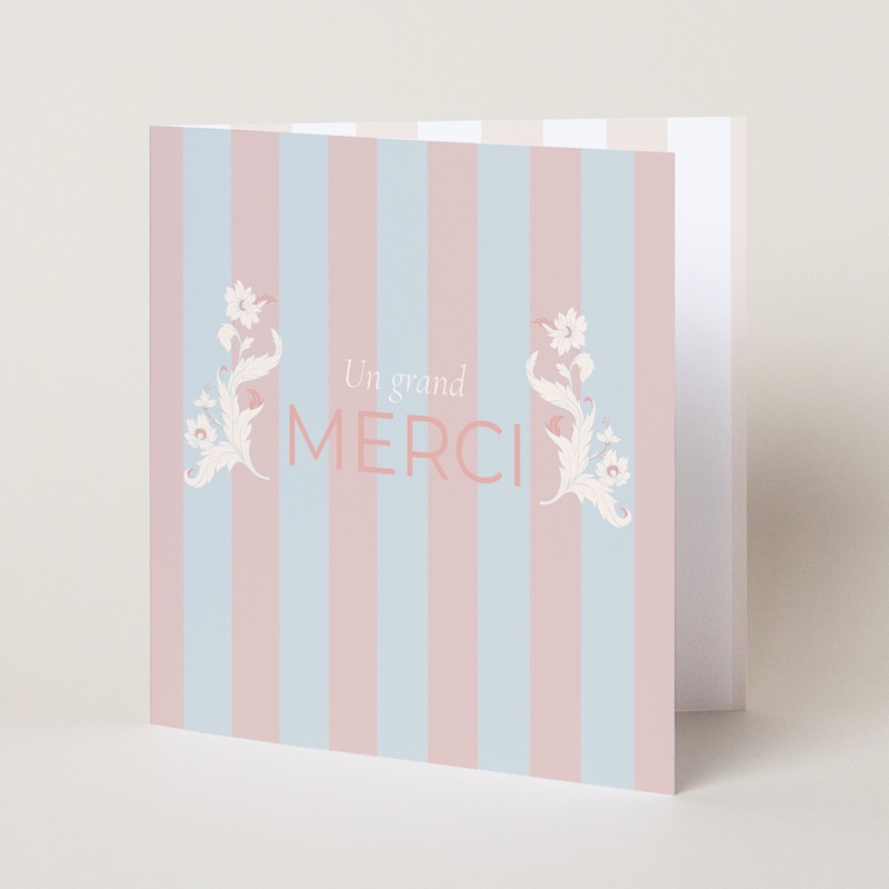 Carte de remerciement mariage Douce romance pas cher