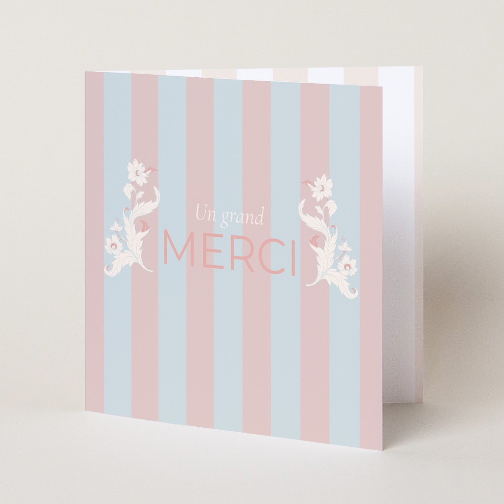 Carte de remerciement mariage Douce romance pas cher