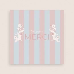 Carte de remerciement mariage Douce romance gratuit