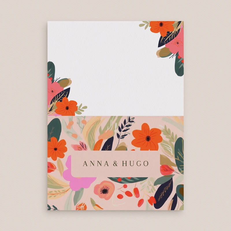 Marque-place mariage Blooming Love pas cher