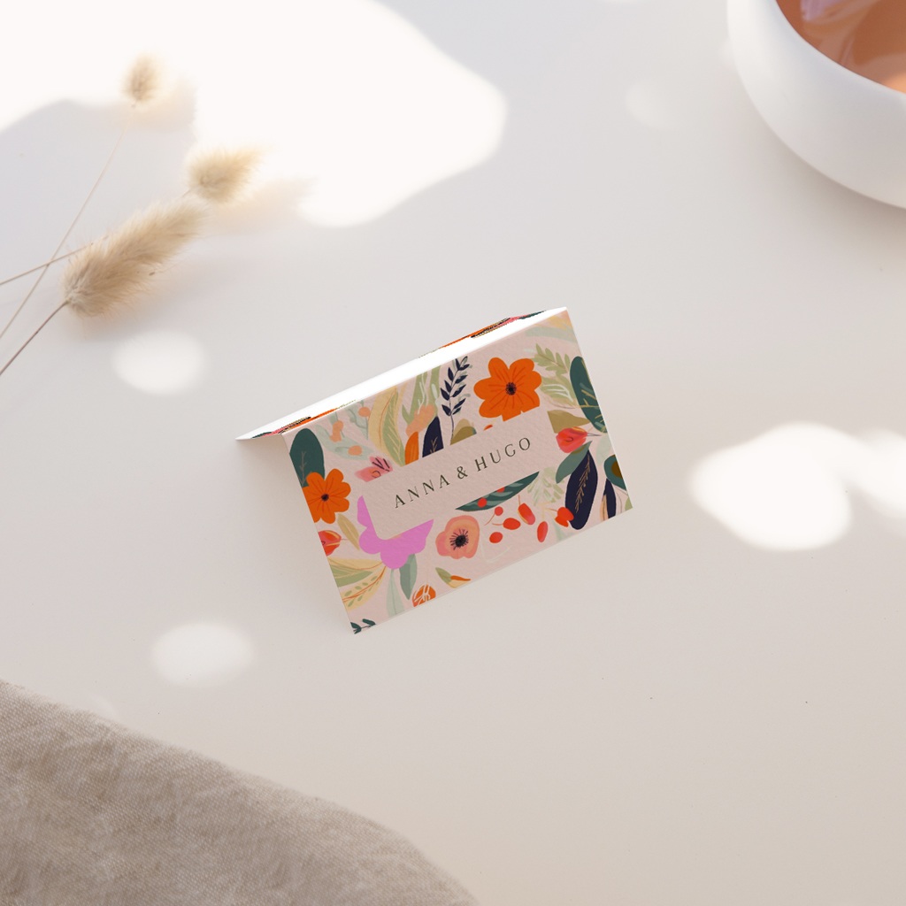 Marque-place mariage Blooming Love