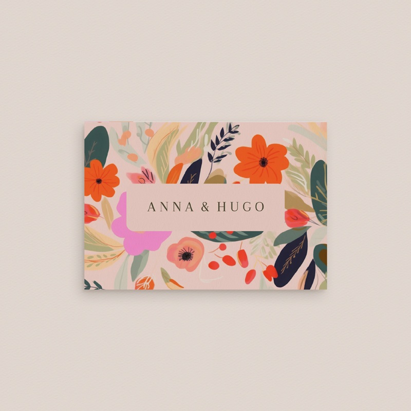 Marque-place mariage Blooming Love